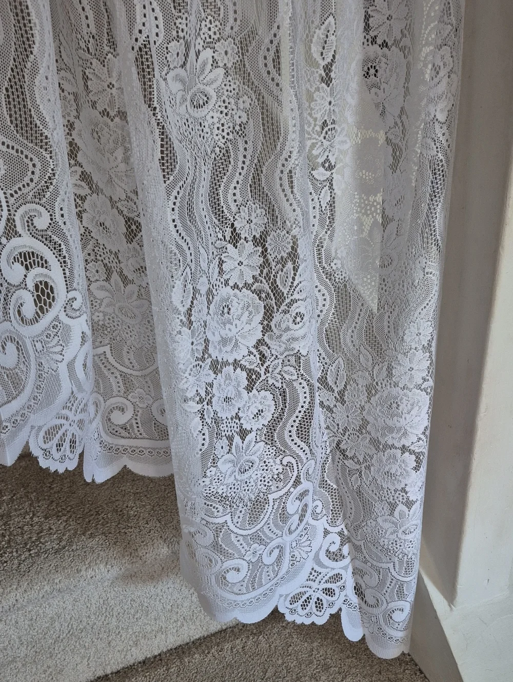 Spiegel White Swag Curtain 72x38